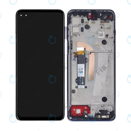 Motorola Moto G100 XT2125 - Ecran LCD + Sticlă Tactilă + Ramă (Iridescent Ocean) TFT