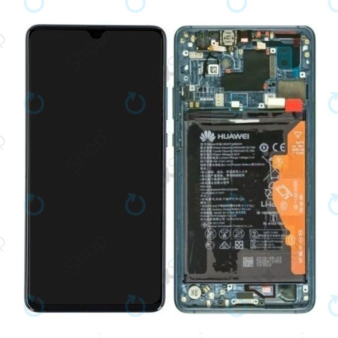 Huawei Mate 20 X 5G - Ecran LCD + Sticlă Tactilă + Ramă + Baterie (Emerald Green) - 02352UXT Genuine Service Pack