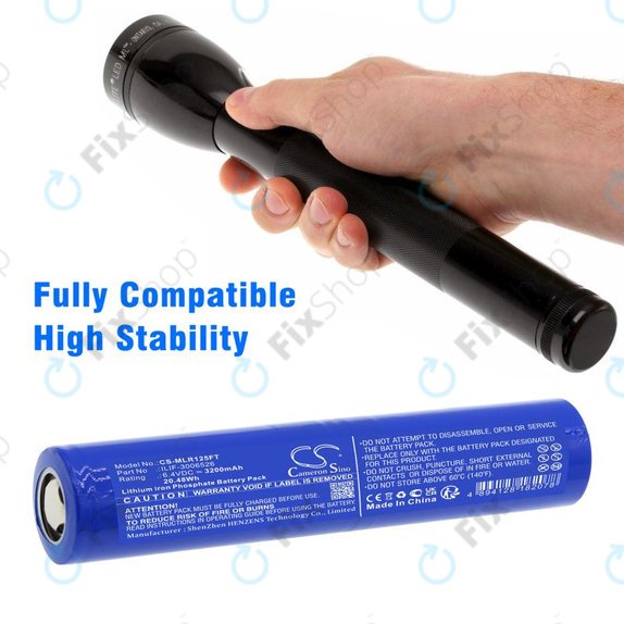 Baterie pentru Maglite ML125, ML150LR, ML150LRX, 3200mAh, LiFePO4, 6.4V, ILIF-3006526, HQ