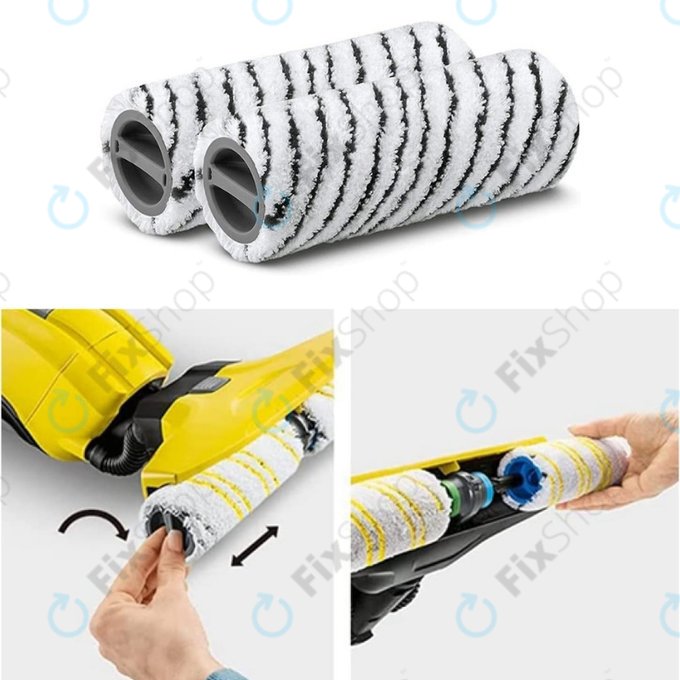 Kärcher FC 3, FC 5, FC 7 - Set de role pentru suprafete de piatră (Negru)