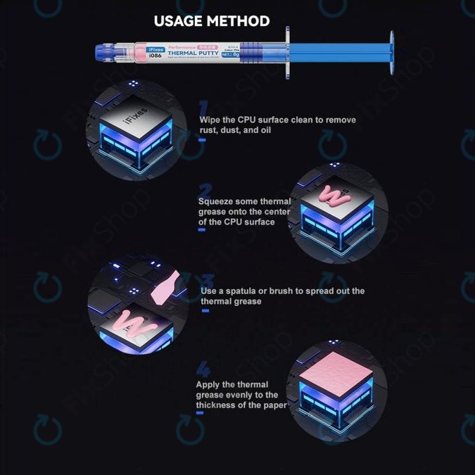 iFixes i506 Pink Performance Thermal Compound - pastă termică pentru telefon/tabletă, 50g