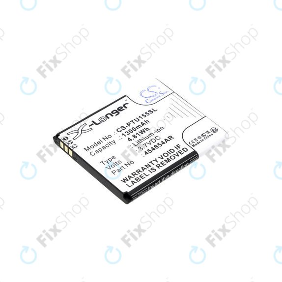 Baterie pentru Panasonic Kx-Tu150, Kx-Tu150exr, 1300mAh, Li-Ion, 3.7V, 454854AR, HQ