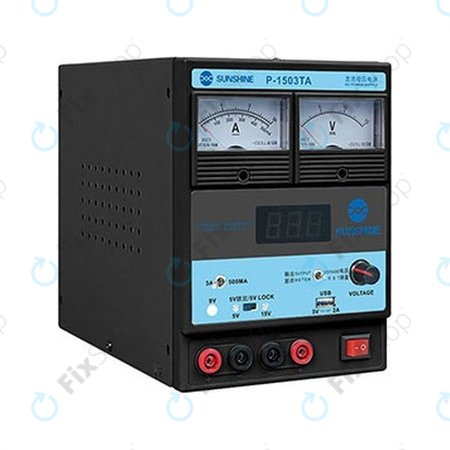 Sunshine P-1503TA - Sursă de Alimentare Reglabilă (0-15V, 0-3A)