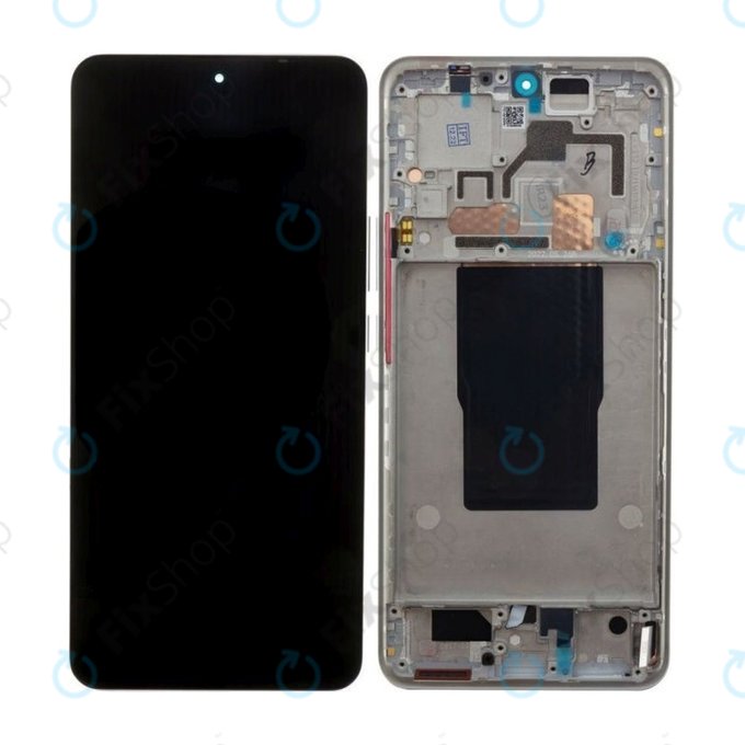 Xiaomi 12T Pro 22081212UG - Ecran LCD + Sticla Tactilă + Ramă (Silver) - 560004L12U00 Genuine Service Pack