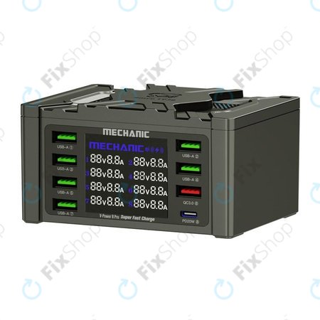 Mechanic V-Power 8 Pro - Statie de incarcare USB (USB-C, USB 3.0)