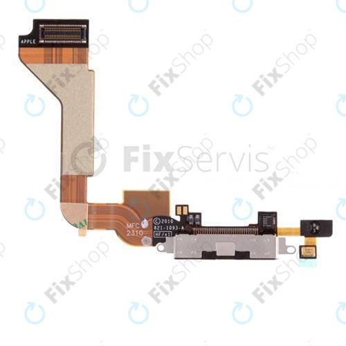 Apple iPhone 4 - Conector de Încărcare + Microfon + Cablu Flex (Black)