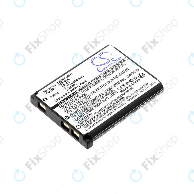 Baterie pentru Leica, ALBA, Fujifilm, Avision, Praktica, Medion, 660mAh, Li-ion, 3.7V, NP-45, HQ