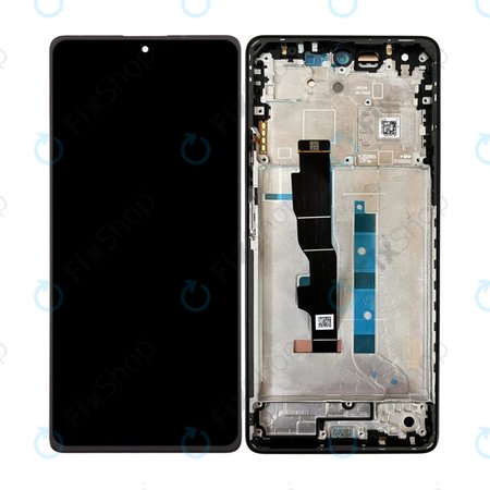 Xiaomi Redmi Note 13 5G 2312DRAABC - Ecran LCD + Sticlă Tactilă + Ramă (Stealth Black) OLED