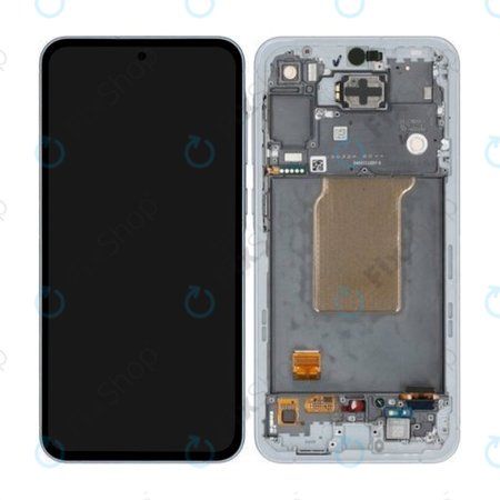 Samsung Galaxy A55 A556B - Ecran LCD + Sticlă Tactilă + Ramă (Awesome Iceblue) OLED