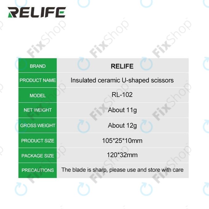 Relife RL-102 - Foarfece Izolate Ceramice