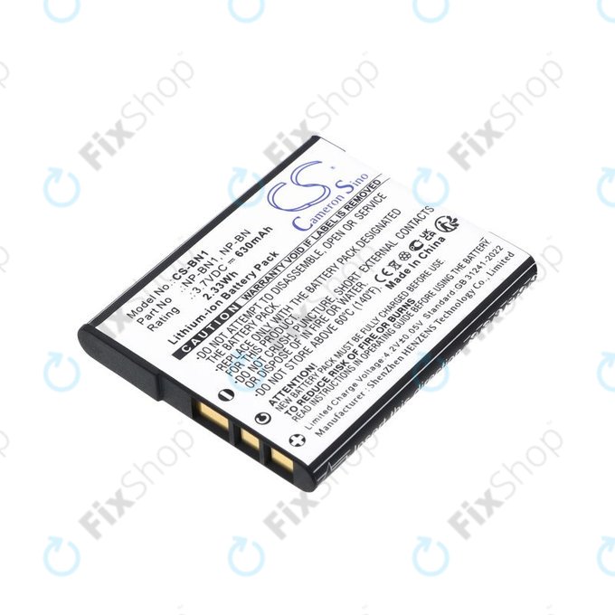 Baterie pentru Sony Cyber-Shot DSC-TX20, TX9, 630mAh, Li-Ion, 3.7V, NP-BN1, HQ