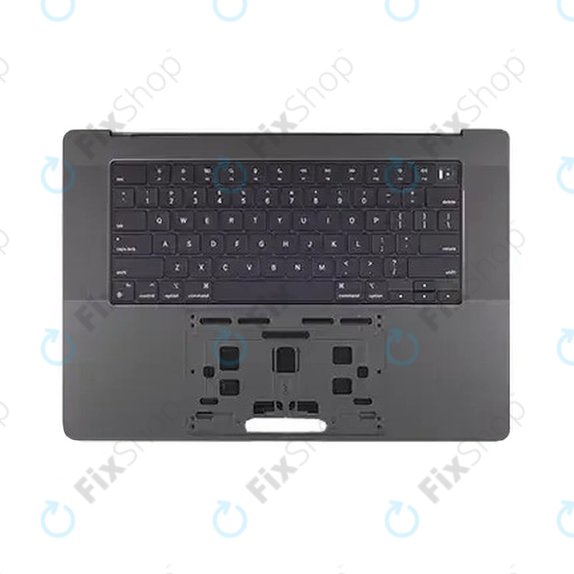 Ramă superioară tastatură pentru MacBook Pro 16", A3403 (2024), cu tastatură US și baterie, Space Black, 661-42823, Genuine Apple