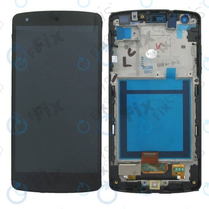LG Nexus 5 D821 - Ecran LCD + Sticlă Tactilă + Ramă (Black) - ACQ86661402 Genuine Service Pack