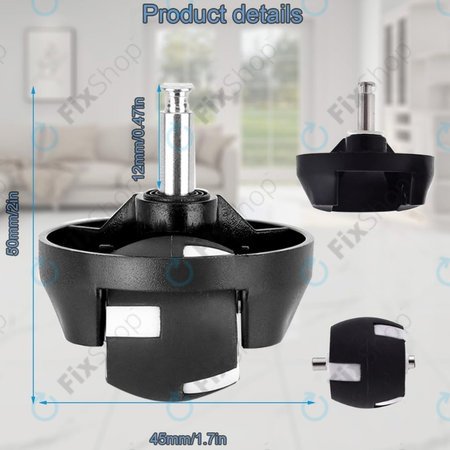 Eufy Robovac-series - Roată fata (Negru)