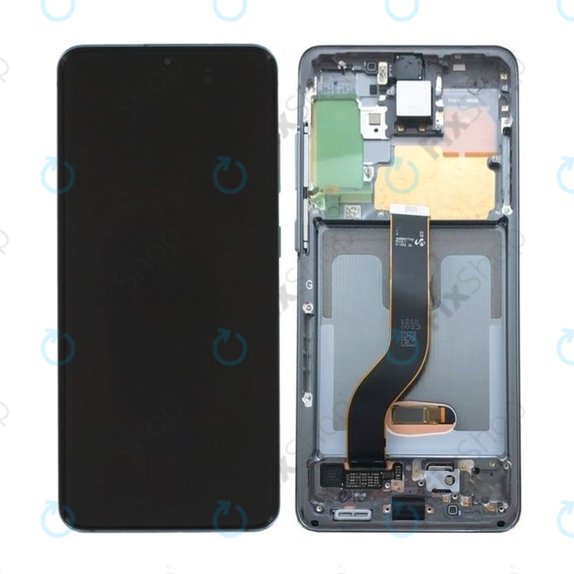 Samsung Galaxy S20 G980F - Ecran LCD + Sticlă Tactilă + Ramă (Cosmic Gray) - GH82-22131A, GH82-22123A, GH82-31433A, GH82-31432A Genuine Service Pack