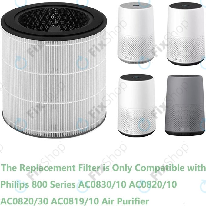 Philips 800-series, AC0830/10, AC0820/10, AC0820/30, AC0819/10 - Filtru HEPA 3-în-1 (Carbon activ)