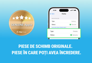 Vă prezentăm un nou nivel de calitate: Piese de schimb originale GENUINE Apple.