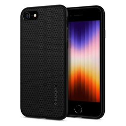 Spigen - Puzdro Liquid Air pre iPhone 7, 8, SE 2020 & SE 2022, čierna