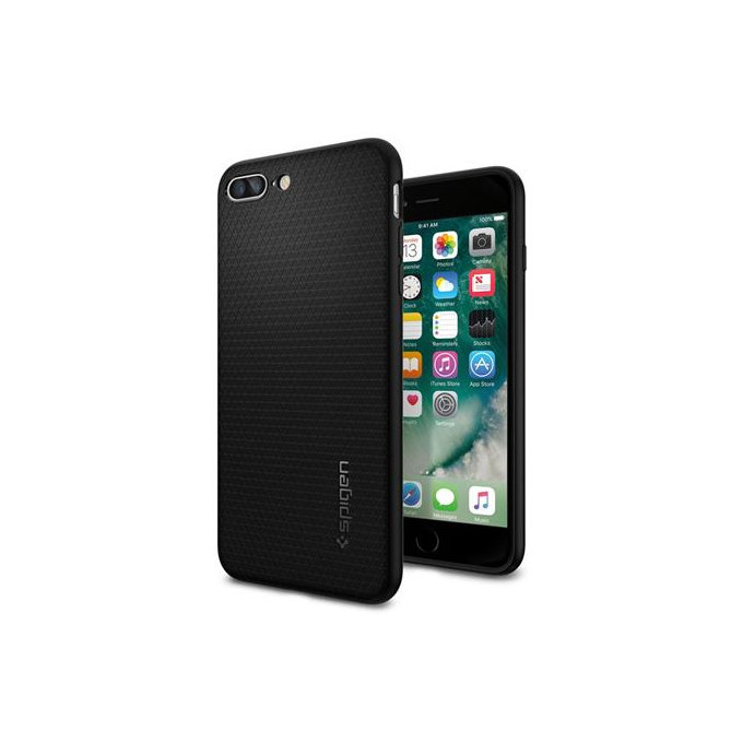Spigen - Husă Liquid Armor pentru iPhone 8/7 Plus, neagră