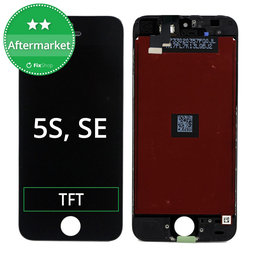 Apple iPhone 5S, SE - Ecran LCD + Sticlă Tactilă + Ramă (Black) TFT