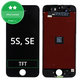 Ecran pentru iPhone 5S, SE, Black, Sticlă tactilă cu ramă