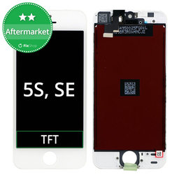 Apple iPhone 5S, SE - Ecran LCD + Sticlă Tactilă + Ramă (White) TFT