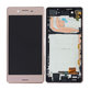 Sony Xperia X Performance F8131, F8132 - Ecran LCD + Sticlă Tactilă + Ramă (Roz) - 1302-3696