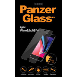PanzerGlass - Geam Securizat Standard Fit pentru iPhone 6 Plus, 6s Plus, 7 Plus, 8 Plus, transparent