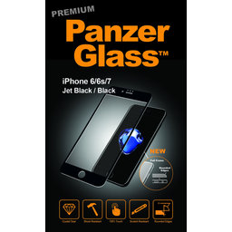 PanzerGlass PREMIUM - Sticlă călită pentru iPhone 6, 6S, 7, 8, SE 2020 ?i SE 2022, negru