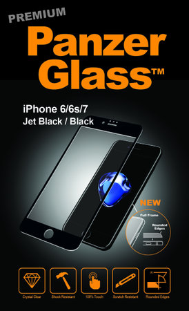 PanzerGlass PREMIUM - Geam Securizat pentru iPhone 6, 6S, 7, 8, SE 2020 & SE 2022, negru