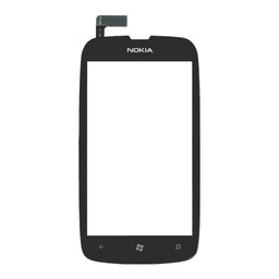 Nokia Lumia 610 - Sticlă Tactilă + Ramă (Black)