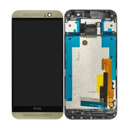 HTC One M9 - Ecran LCD + Sticlă Tactilă + Ramă (Silver/Gold) TFT