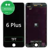 Ecran pentru iPhone 6 Plus, Black, Sticlă tactilă cu ramă