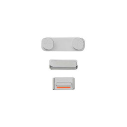 Apple iPhone 5S, SE - Butoane de Pornire + Volum + Modul Silen?ios (Silver)