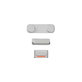 Apple iPhone 5S, SE - Butoane de Pornire + Volum + Modul Silen?ios (Silver)
