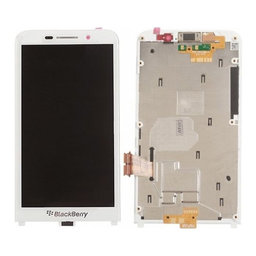 Blackberry Z30 - Ecran LCD + Sticlă Tactilă + Ramă (White) TFT