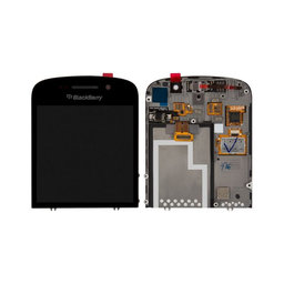 Blackberry Q10 - Ecran LCD + Sticlă Tactilă + Ramă (Black) TFT