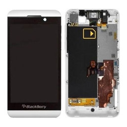 Blackberry Z10 - Ecran LCD + Sticlă Tactilă + Ramă 3G (White) TFT