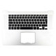 Apple MacBook Pro 15" A1398 (Late 2013 - Mid 2014) - Superior Ramă Tastatură + Tastatură UK
