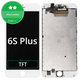 Ecran pentru iPhone 6S Plus, White, Sticlă tactilă cu ramă