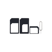 SIM Adaptor 3 în 1 (NanoSIM, MicroSIM, MiniSIM) + Deschizător de Soclu SIM