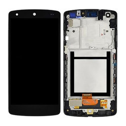 LG Nexus 5 D821 - Ecran LCD + Sticlă Tactilă + Ramă (Black) - ACQ86661402 Genuine Service Pack