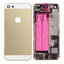Apple iPhone 5S - Carcasă Spate cu Piese Mici (Gold)