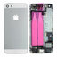 Apple iPhone 5S - Carcasă Spate cu Piese Mici (Silver)