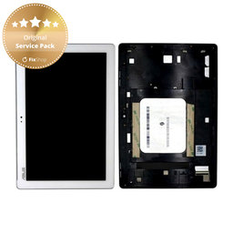 Asus ZenPad 10 Z300C, Z300CT, Z300CX, ZD300C - Ecran LCD + Sticlă Tactilă + Ramă (White)