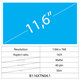 11.6 LCD Slim Mat 40 pin HD
