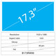 17.3 LCD Fat Lucios 40 pin Full HD