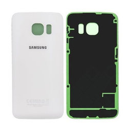 Samsung Galaxy S6 Edge G925F - Carcasă Baterie (White Pearl) - GH82-09602B Genuine Service Pack