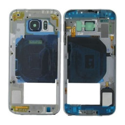 Samsung Galaxy S6 G920F - Ramă Mijlocie (Blue Topaz) - GH96-08583D Genuine Service Pack
