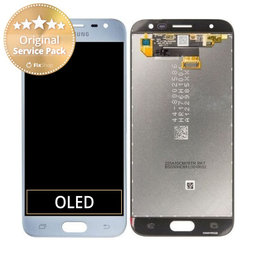 Samsung Galaxy J3 J330F (2017) - Ecran LCD + Sticlă Tactilă (Silver) - GH96-10992A Genuine Service Pack